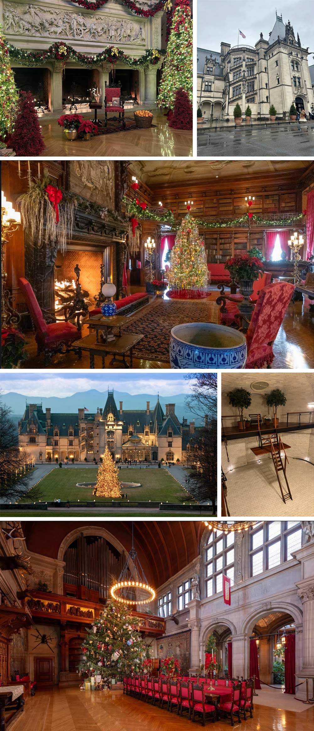 Collage of photos from Biltmore taken by Amanda