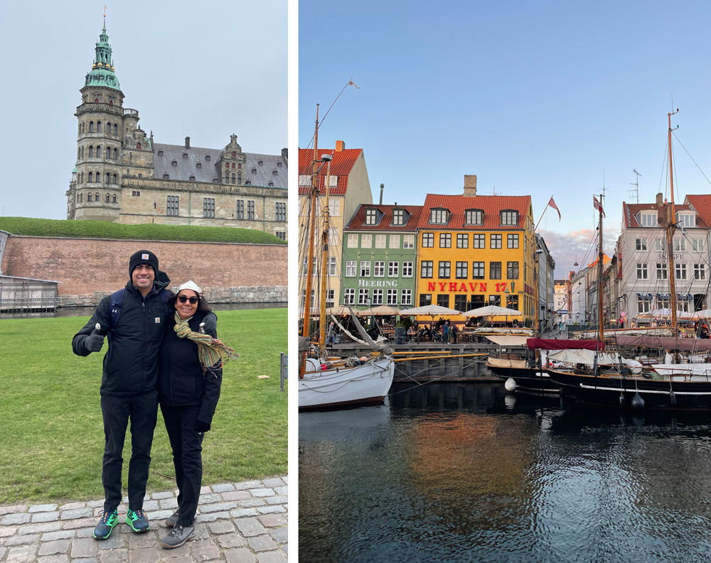 Fernando Briones in Copenhagen and colorful waterfront