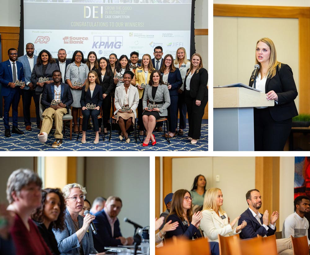Collage of photos from the 2024 DEI Case Competition.